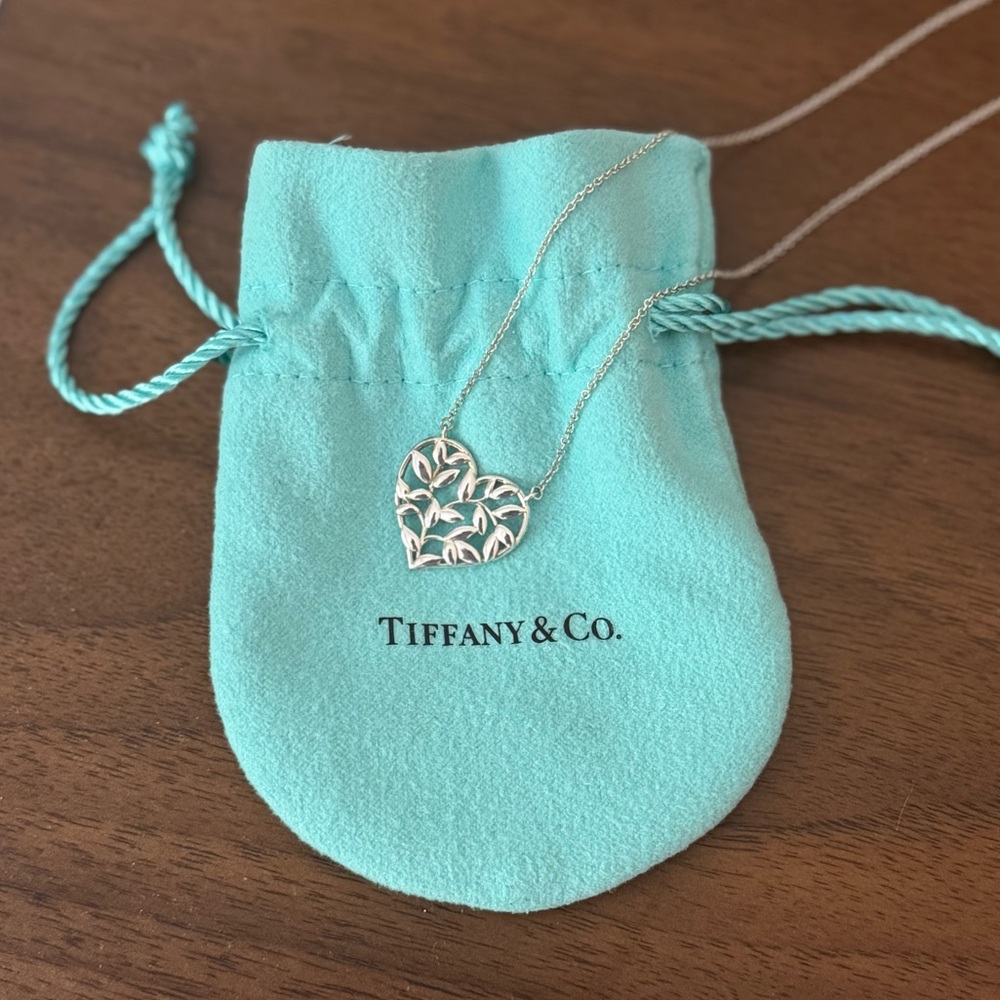 Tiffany & Co. Olive Leaf Heart Pendant